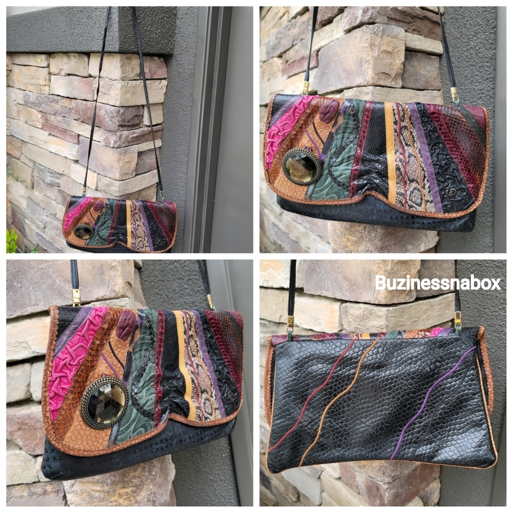 Vtg Carlo Fiori of Italy Crossbody Purse